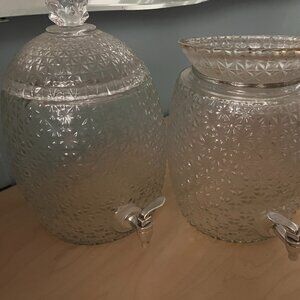 Two Glass Juice Dispensers